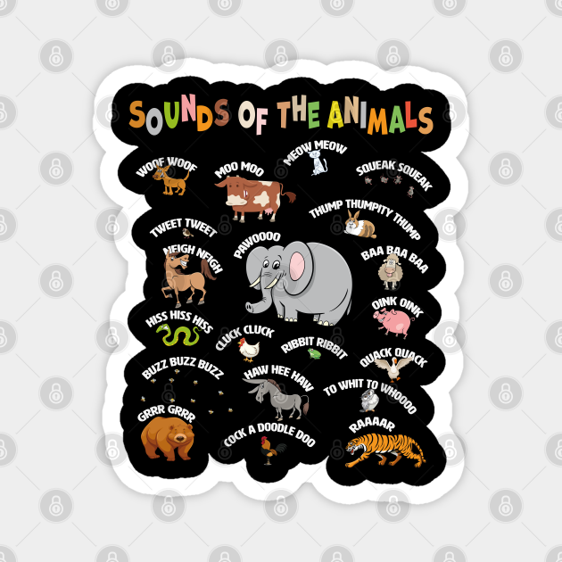 Sounds of the Animals Onomatopoeia Onomatopoesie Onomatopoeia