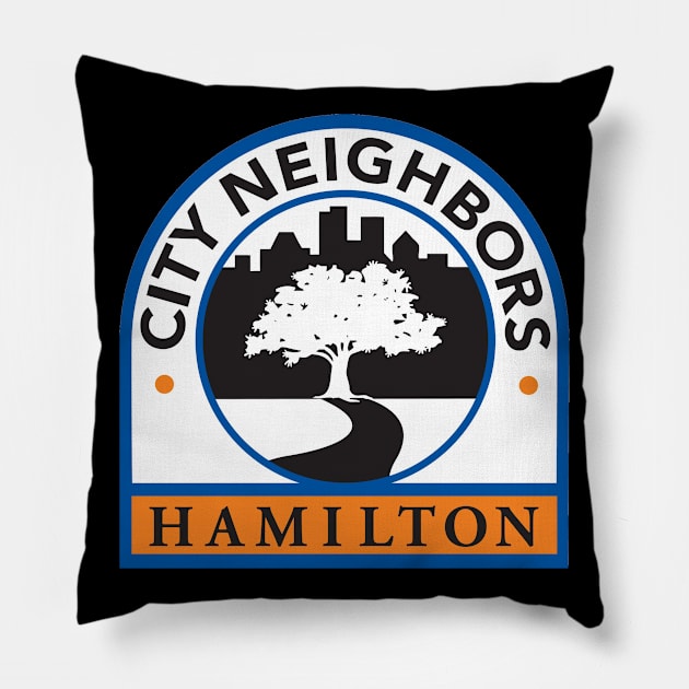 City Neighbors Hamilton CNH Logo Pillow by City Neighbors Hamilton Gear
