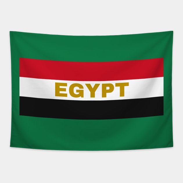 Egypt in Egyptian Flag Colors Tapestry by aybe7elf