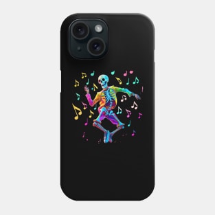 Dancing Skeleton Rainbow Phone Case