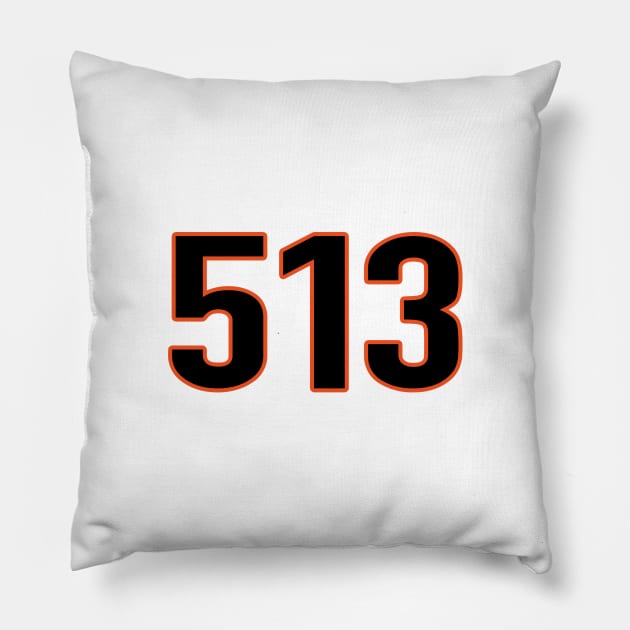 Cincinnati LYFE the 513!!! Pillow by pralonhitam