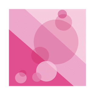 Pink Spheres Abstract T-Shirt