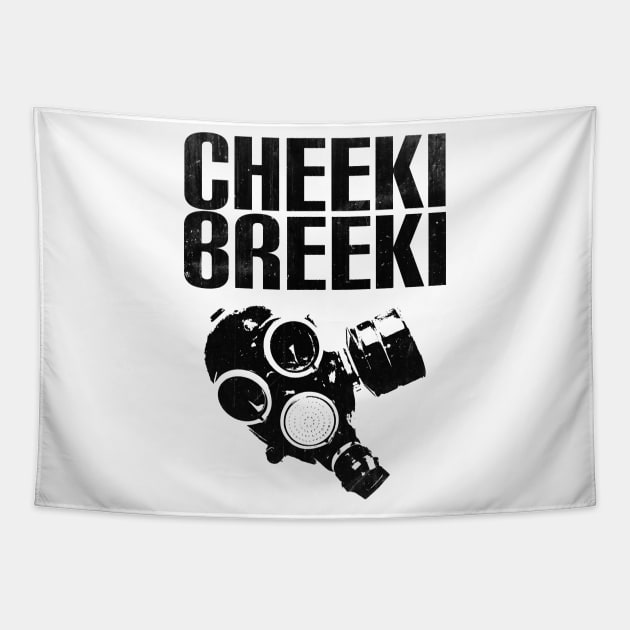 Slav cheeki breeki - gas mask Tapestry by Slavstuff