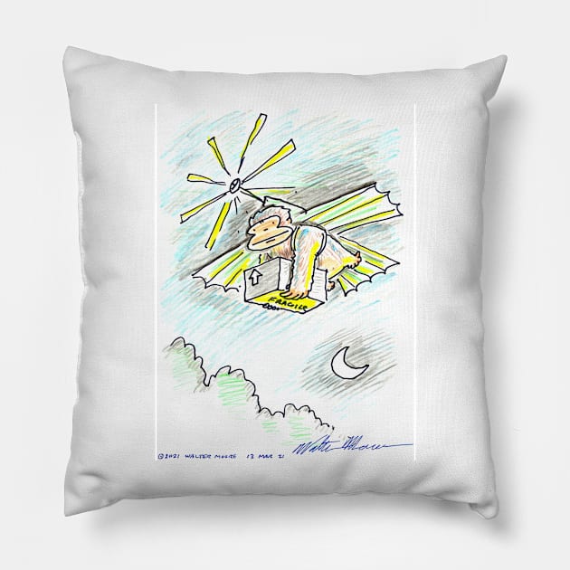 Ape Air Delivery Pillow by WalterMoore