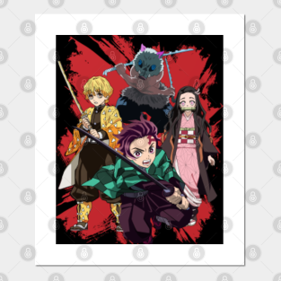 Demon Slayer Kimetsu No Yaiba Anime Posters And Art Prints Teepublic