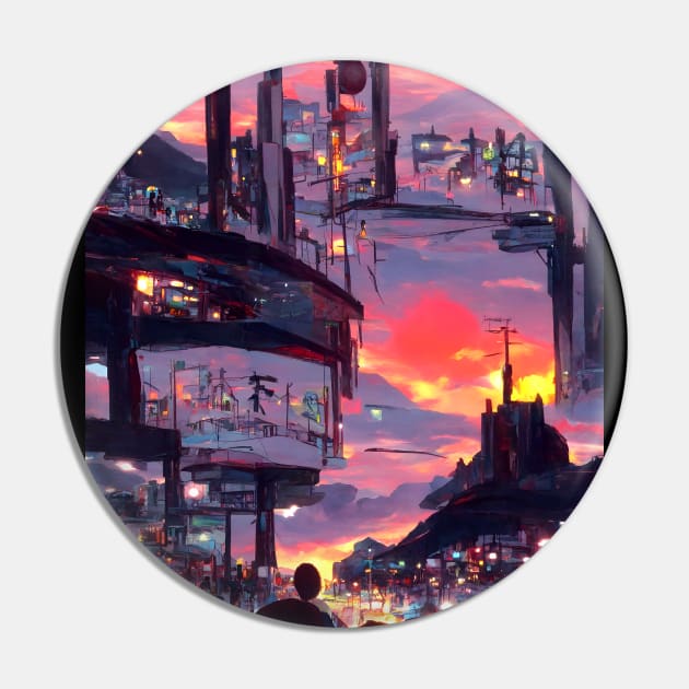 Calm Night Citylight Pin by DaysuCollege