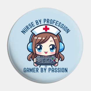 Nurse Female Gamer Pin