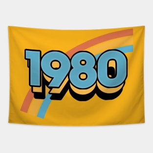 1980 //// Retro Birthday Design Tapestry