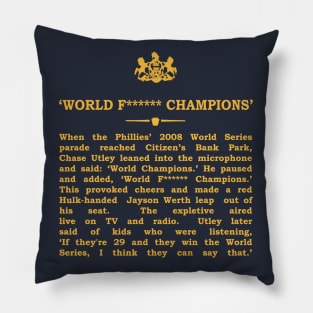 Real Historical Philadelphia - WFC (Radio Edit) Pillow