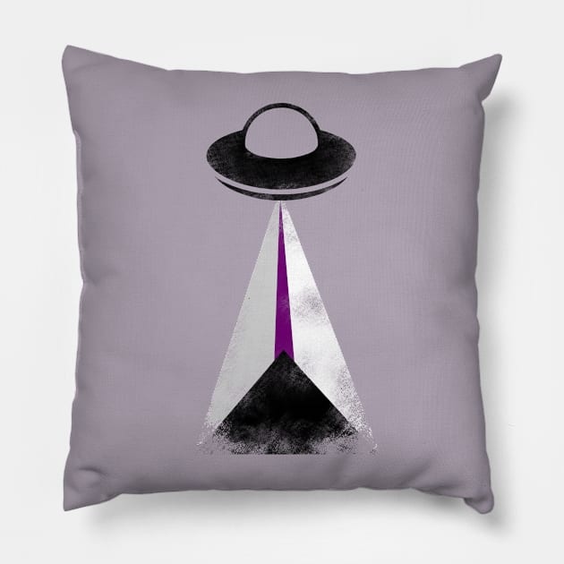 Gaylien Demisexual Pride UFO Pillow by cactuscrust