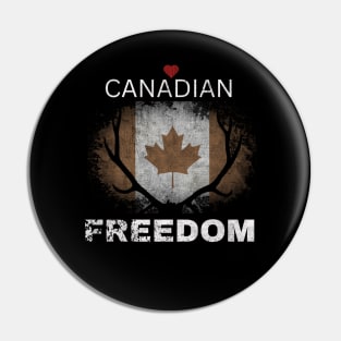 Love Canadian Freedom Pin