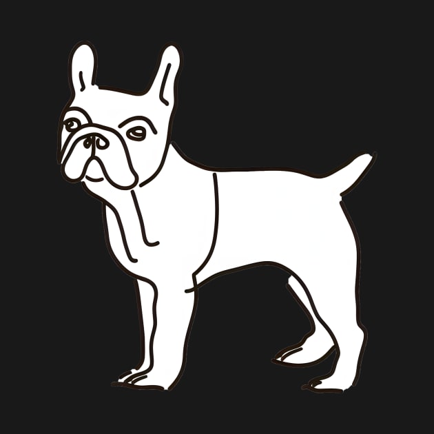 Doodle French Bulldog, Doodle Art by xuanxuanshop