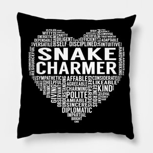 Snake Charmer Heart Pillow