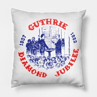 Guthrie Oklahoma Diamond Jubilee 1907-1982 Pillow