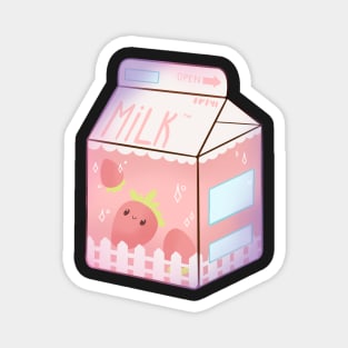 Cute strawberry milk Magnet