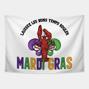 Crawfish Mardi Gras Tapestry