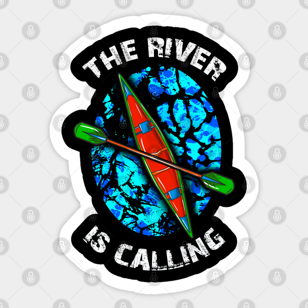 Ocean Sea River Kayak - River Kayak - Sticker