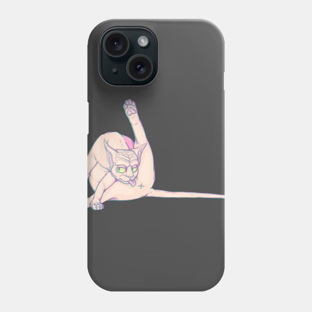 Lickity Sphyinx Phone Case by PsychologistTongue