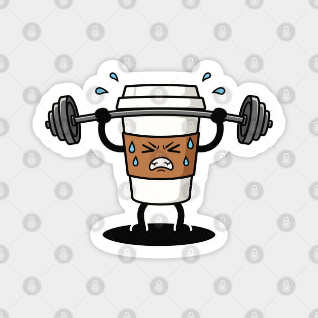 Sweaty Coffee Cup Magnet by enrynz