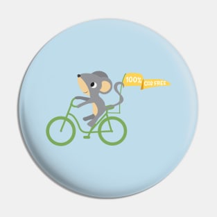 Mouse riding a bike Pin