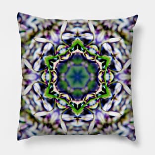 Floral Mandala Kaleidoscope Pillow