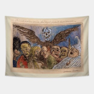 De hoofdzonden beheerst door de dood, James Ensor Tapestry