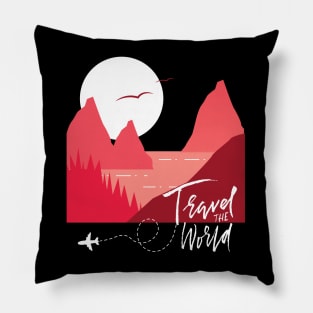 Travel The World Wanderlust love Explore the world travel lover summer vacation Pillow