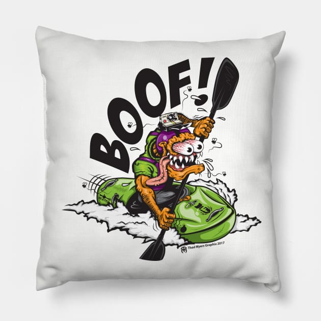 BOOF! Pillow by OutdoorMayhem