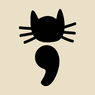 Semicolon cat, Suicide Prevention Awareness T-Shirt