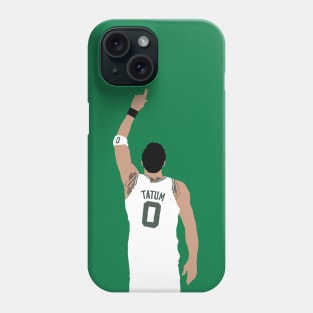 Jayson Tatum Pointing Up (White) Phone Case