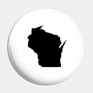 Black Wisconsin Pin