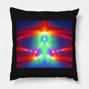 Multicolored Solar Flares 4 Pillow