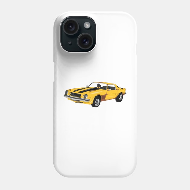 Vintage Camaro Bumble Bee Phone Case by kindacoolbutnotreally