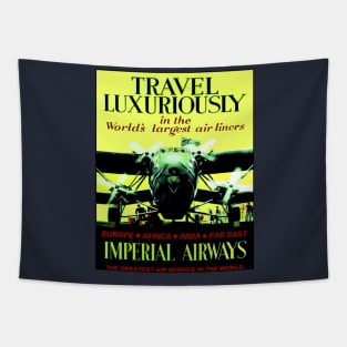 Imperial Airways Flying Travel Print Tapestry