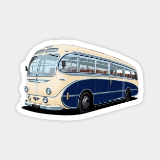 1952 AEC Regal Coach in white and blue Magnet