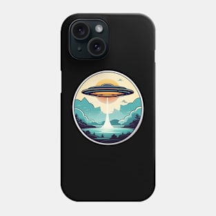 Flying Saucer UFO vintage style Phone Case