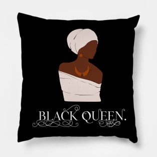 Black queen. Pillow