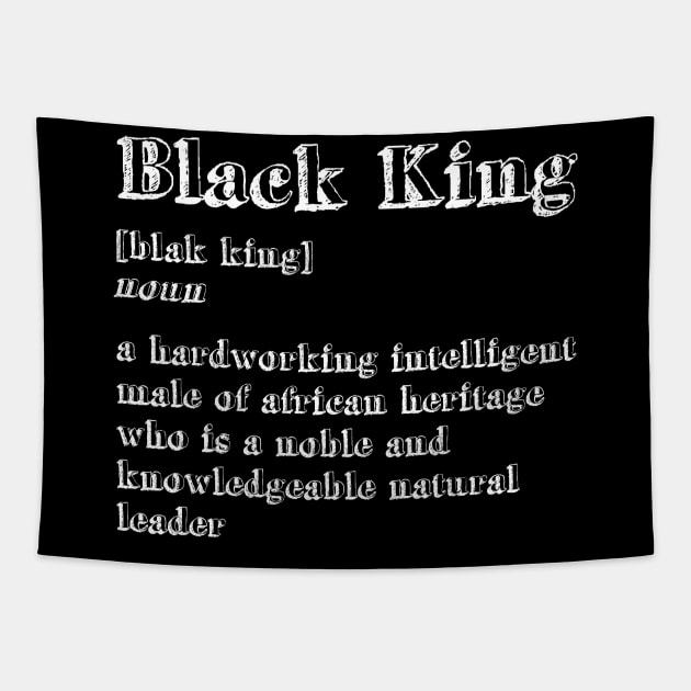 'Definition of Black King' Awesome Melanin Gift Tapestry by ourwackyhome