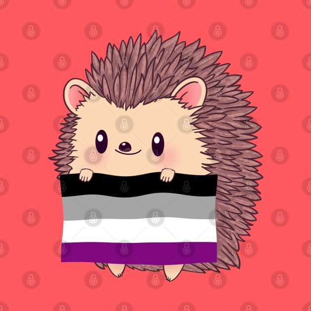 Hedgehog Asexual Pride by tobikobagel