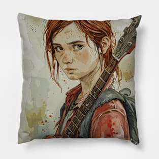 The Last of Us 2 Remastered TLOU2 Ellie Fanart Pillow