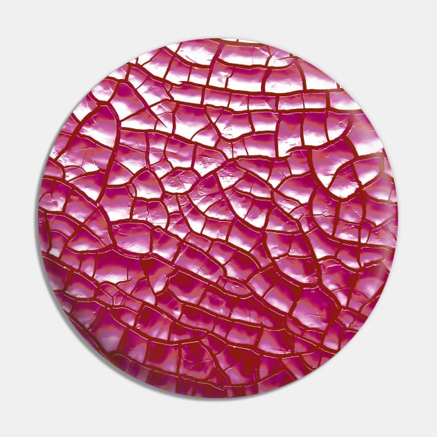 Lesbian Pride Dry Cracked Texture Pin by VernenInk