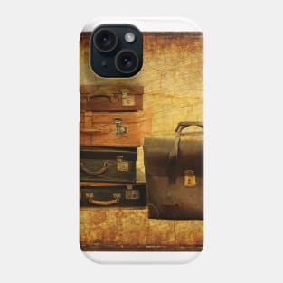 Travel Neck Gator Vintage Luggage Traveling Phone Case