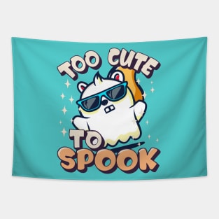 Too Cute To Spook Little Squirrel Ghost Funny Tapestry