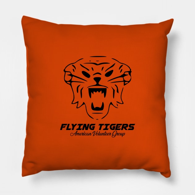 Flying Tigers Pillow by OrangeCup