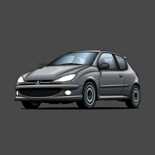 Peugeot 206 RC - Gray T-Shirt