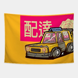 Delivery car Tapestry