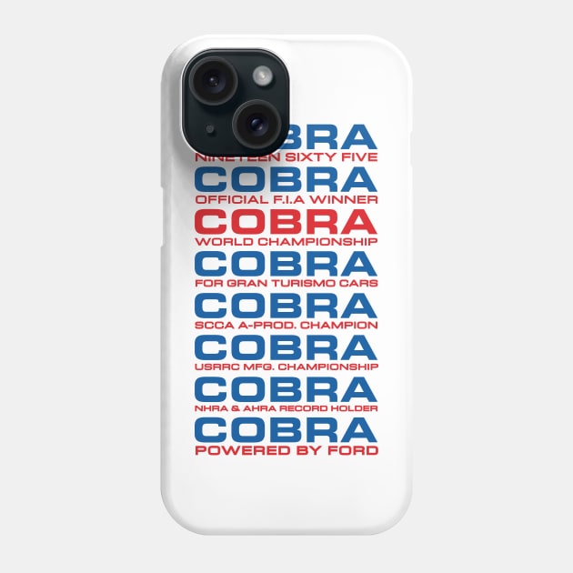 Shelby Cobra 1965 winner Phone Case by retropetrol