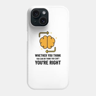 Think - Law Of Attraction Phone Case