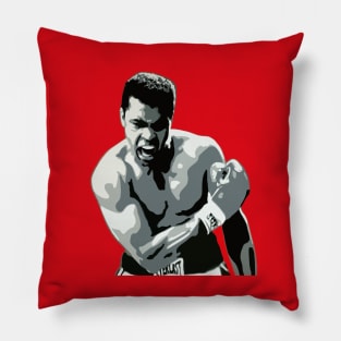 Muhammad Ali Red Strong Pillow