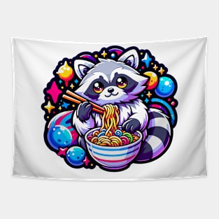 Space Raccoon Ramen Tapestry